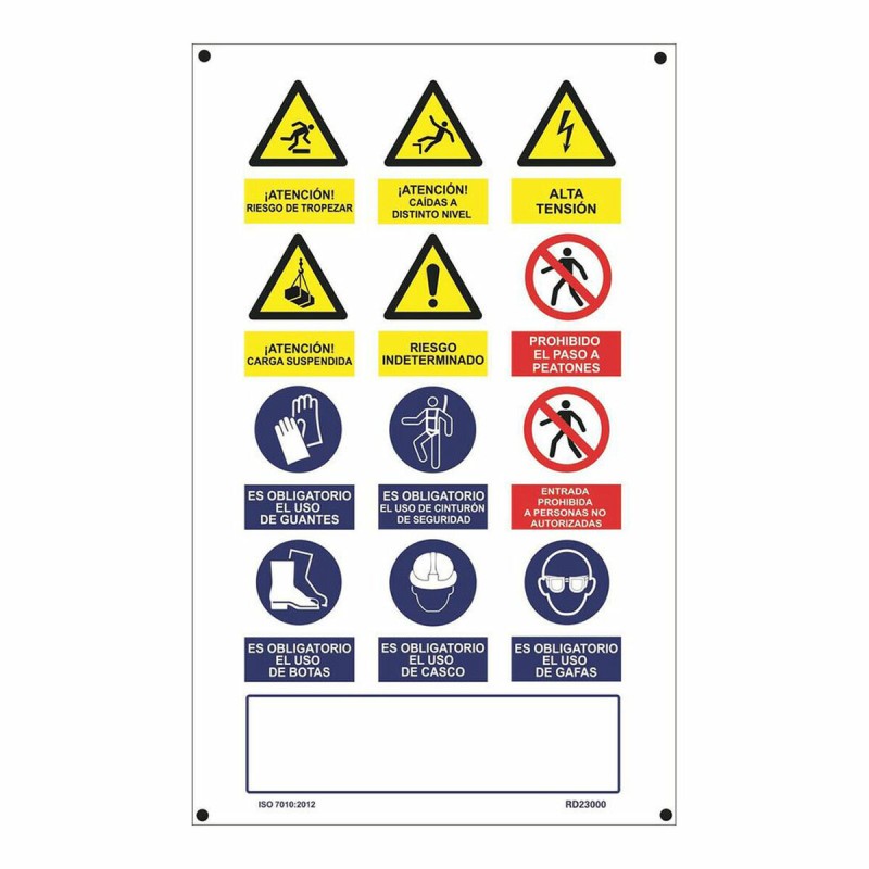 Insegna Normaluz Obra múltiple PVC 50 x 90 cm