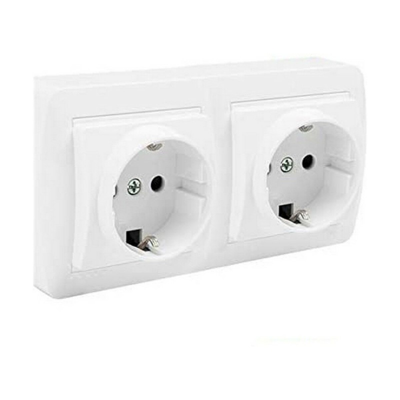 Base della spina Solera mur66u Doppia Bipolare 16 A Base della spina Solera mur66u Doppia Bipolare 16 A