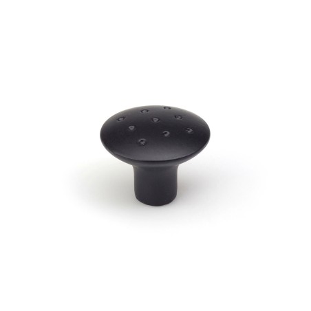 Pomo Rei e774g Nero Metallo Ø 35 x 29 mm (2 Unità)