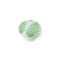 Pomo Rei e295 Verde legno di faggio Ø 38 x 22 mm (2 Unità)