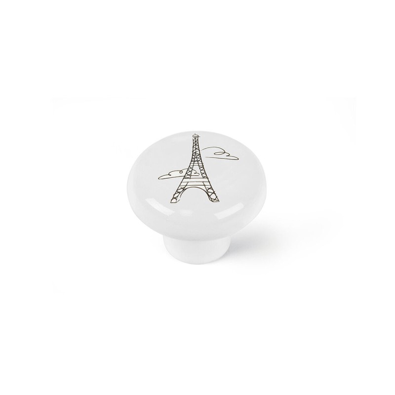 Pomo Rei e816 Bianco Porcellana Illustrato Ø 40 x 31 mm 4 Pezzi Pomo Rei e816 Bianco Porcellana Illustrato Ø 40 x 31 mm 4 Pezzi