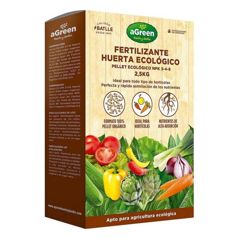 Fertilizzante per piante aGreen 2,5 kg Ecologico Fertilizzante per piante aGreen 2,5 kg Ecologico