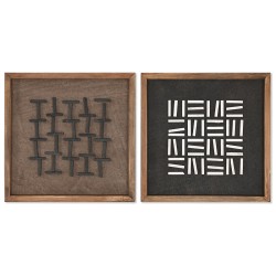Quadro Home ESPRIT Moderno 40,2 x 4 x 40,2 cm (2 Unità)