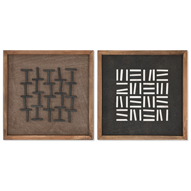 Quadro Home ESPRIT Moderno 40,2 x 4 x 40,2 cm (2 Unità) Quadro Home ESPRIT Moderno 40,2 x 4 x 40,2 cm (2 Unità)