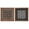 Quadro Home ESPRIT Moderno 40,2 x 4 x 40,2 cm (2 Unità)