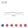 Ghirlanda di Luci LED EDM 71252 Azzurro 4 m