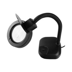 Flexo/Lampada da scrivania EDM 30287 Nero 12 W 650 Lm 14 x 32 cm Lente d'ingrandimento da tavolo