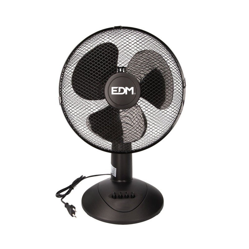 Ventilatore da Tavolo EDM Nero 45 W Ventilatore da Tavolo EDM Nero 45 W
