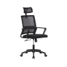 Sedia da Ufficio EDM 75189 Nero Ergonomico