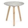 Tavolo aggiuntivo Spirali 40 x 39 x 40 cm Legno Marrone Bianco