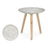 Tavolo aggiuntivo Spirali 40 x 39 x 40 cm Legno Marrone Bianco