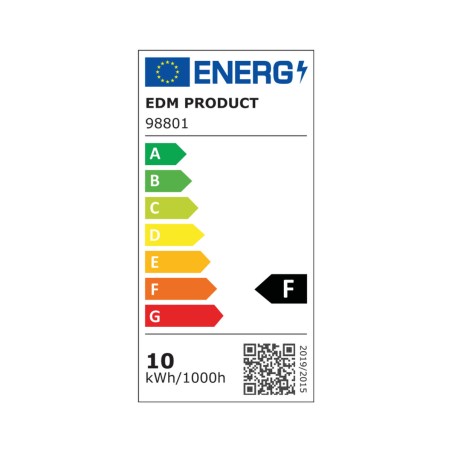 Lampadina LED EDM 98801 F 60 W 10 W 68 W E27 810 Lm 932 Lm 12 x 9,5 cm (3200 K)