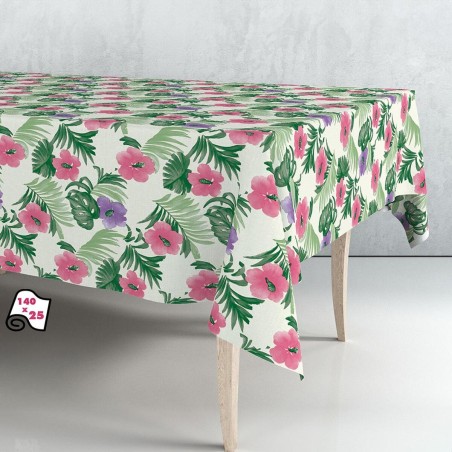Rotolo di tovaglia Exma Gomma Fiori 140 cm x 25 m