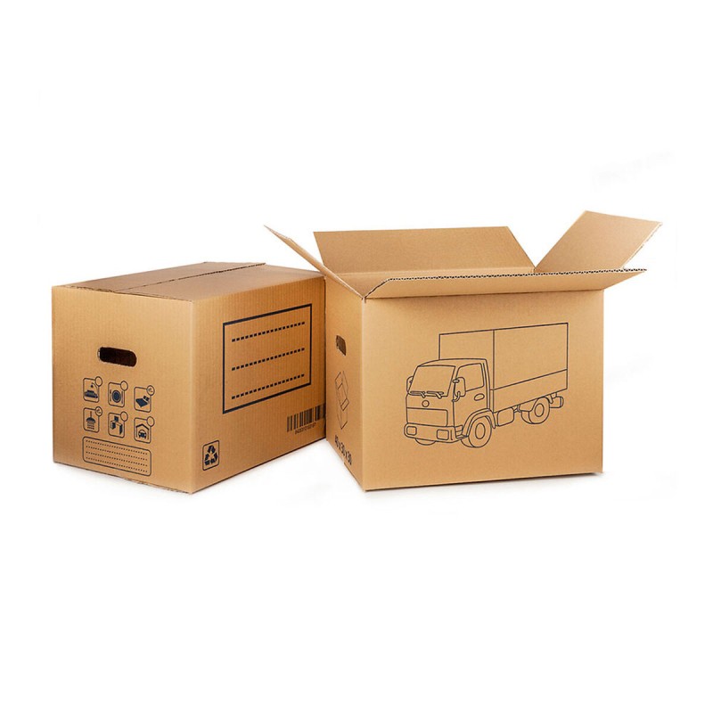 Scatola di cartone per traslochi Fun&Go 50 x 35 x 35 cm Scatola di cartone per traslochi Fun&Go 50 x 35 x 35 cm