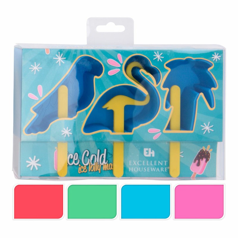 Stampo per Gelati Excellent Houseware Per bambini 19,5 x 8,5 x 4 cm polipropilene Stampo per Gelati Excellent Houseware Per bambini 19,5 x 8,5 x 4 cm polipropilene