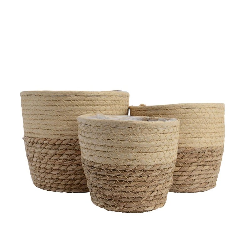 Set di Cestini Decoris Juta (20 x 20 x 17 cm) (3 Unità) Set di Cestini Decoris Juta (20 x 20 x 17 cm) (3 Unità)