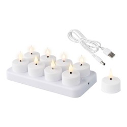 Candela LED Lumineo 486715 Bianco Ricaricabile Interno (8 Unità)