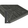 Sedia da giardino Home ESPRIT Nero Grigio scuro Alluminio Rattan 56 x 60 x 78 cm