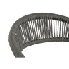 Sedia da giardino Home ESPRIT Nero Grigio scuro Alluminio Rattan 56 x 60 x 78 cm