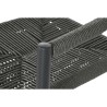 Sedia da giardino Home ESPRIT Nero Grigio scuro Alluminio Rattan 56 x 60 x 78 cm