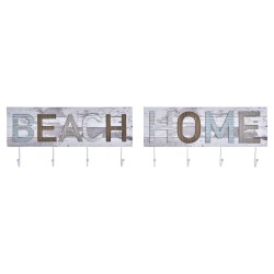 Appendiabiti da parete DKD Home Decor Legno Metallo Spiaggia 45 x 5 x 23 cm (2 Unità)