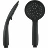Soffione Rousseau Hebe Nero Nero opaco ABS 5 Posizioni