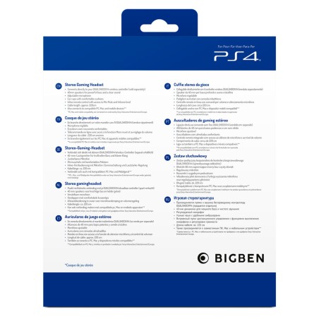 Auricolari con Microfono Gaming Big Ben Interactive PS4OFHEADSETV3WHITE Bianco Nero/Bianco