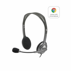 Auricolari con Microfono Logitech H111 Nero Grigio