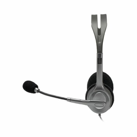 Auricolari con Microfono Logitech H111 Nero Grigio