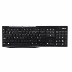 Tastiera Wireless Logitech K270 Nero Qwerty in Spagnolo 2.4 GHz