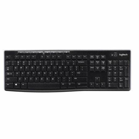 Tastiera Wireless Logitech K270 Nero Qwerty in Spagnolo 2.4 GHz