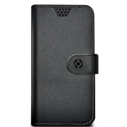 Custodia per Cellulare Celly WALLYUNIMBK Nero Universal