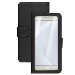 Custodia per Cellulare Celly UNICAVIEWLBK Nero Universal