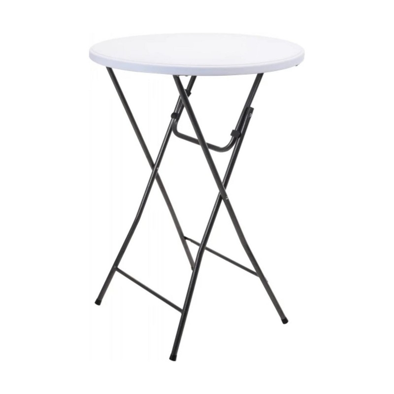 Tavolo Pieghevole Progarden Bianco Antracite Ø 80 x 110 cm Tavolo Pieghevole Progarden Bianco Antracite Ø 80 x 110 cm
