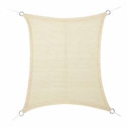 Tenda Parasole a Vela Rettangolare Faura Beige 4 x 6 m Rettangolare