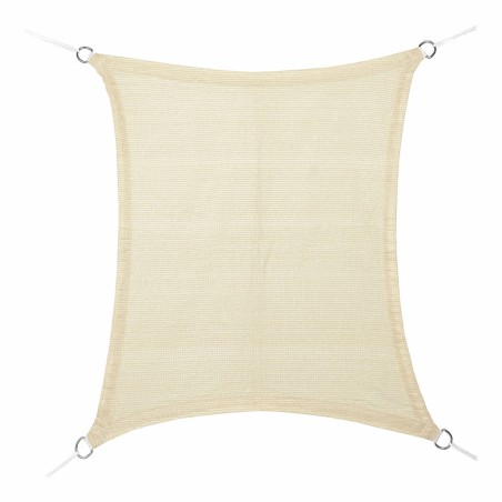 Tenda Parasole a Vela Rettangolare Faura Beige 4 x 6 m Rettangolare