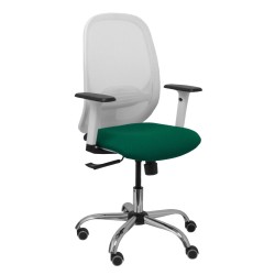 Sedia da Ufficio Piqueras y Crespo 354CRRP Bianco Verde scuro