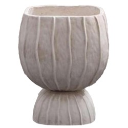 Vaso Home ESPRIT Argilla Fibra Moderno 35 x 35 x 45 cm