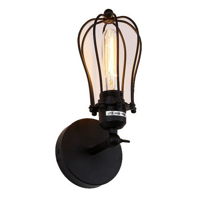 Applique da Parete EDM 32105 Nero 60 W Vintage 220-240 V 11 x 16 x 32 cm Applique da Parete EDM 32105 Nero 60 W Vintage 220-240 V 11 x 16 x 32 cm