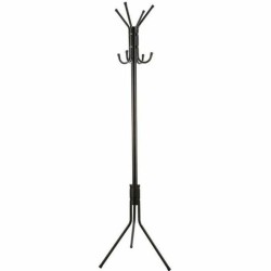 Appendiabiti 8 Grucce Nero Alluminio (172 x 48 cm)