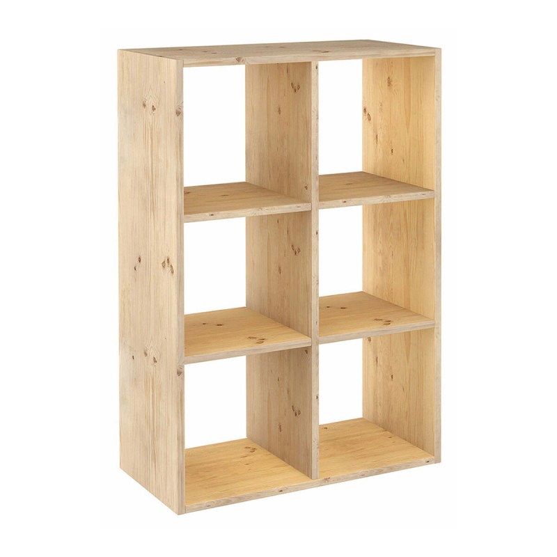 Scaffale Astigarraga Dinamic 6 Marrone Naturale Pino 70,8 x 33 x 105,4 cm Cubi Componibile Scaffale Astigarraga Dinamic 6 Marrone Naturale Pino 70,8 x 33 x 105,4 cm Cubi Componibile