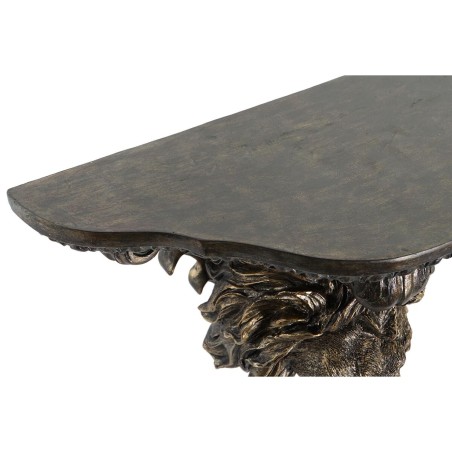 Mensole DKD Home Decor Dorato Leone Resina (36,5 x 16,5 x 21 cm)