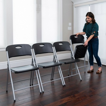 Sedia Pieghevole Lifetime Nero 50 x 84 x 48,5 cm (5 Unità)