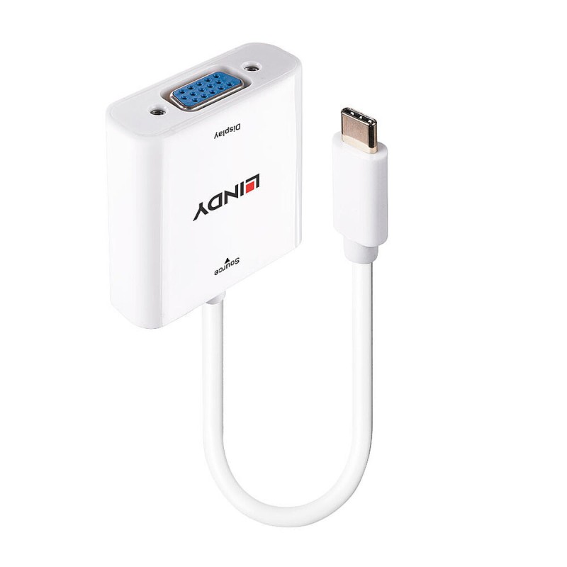 Adattatore USB C con VGA LINDY 43355 Adattatore USB C con VGA LINDY 43355