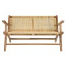 Panca DKD Home Decor Marrone Naturale 120 x 76 x 68 cm