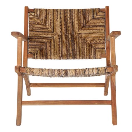 Poltrona DKD Home Decor 70 x 78 x 68 cm Naturale Teca Alpino