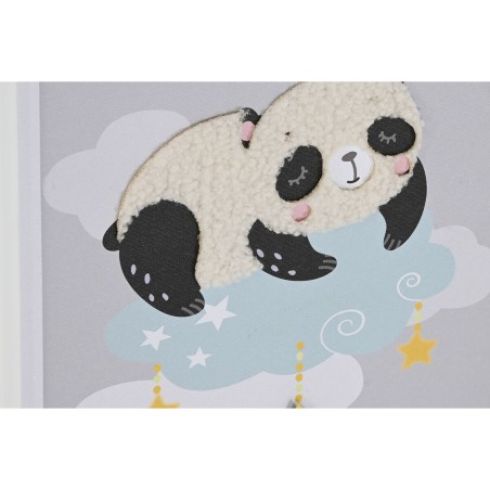 Quadro Home ESPRIT Giallo Grigio Per bambini 30 x 1,8 x 40 cm (4 Unità)