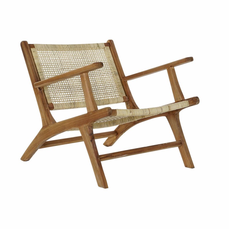 Poltrona DKD Home Decor MB-182316 Naturale Teca Marrone Chiaro Rattan (69 x 78 x 68 cm) Poltrona DKD Home Decor MB-182316 Naturale Teca Marrone Chiaro Rattan (69 x 78 x 68 cm)