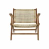 Poltrona DKD Home Decor MB-182316 Naturale Teca Marrone Chiaro Rattan (69 x 78 x 68 cm)