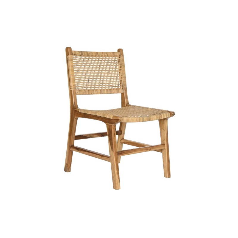 Sedia DKD Home Decor 51 x 48 x 86 cm 51 x 54 x 86 cm Naturale Teca Marrone Chiaro Rattan Sedia DKD Home Decor 51 x 48 x 86 cm 51 x 54 x 86 cm Naturale Teca Marrone Chiaro Rattan